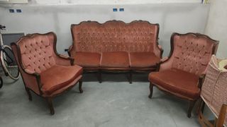 set salotto 2 poltrone con divanetto in Bergere