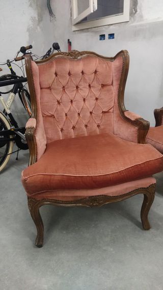 set salotto 2 poltrone con divanetto in Bergere