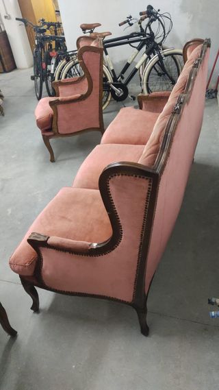 set salotto 2 poltrone con divanetto in Bergere