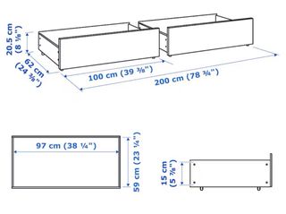 Cajones Cama Malm Ikea Blancos
