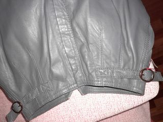 Pantalón de mujer de piel auténtica tall