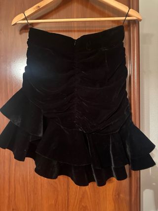 Falda terciopelo zara xs