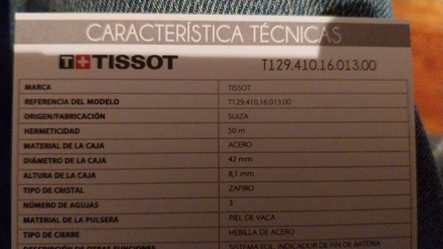 Novo relógio Tissot