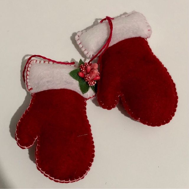 Guanti da appendere all’albero di Natale