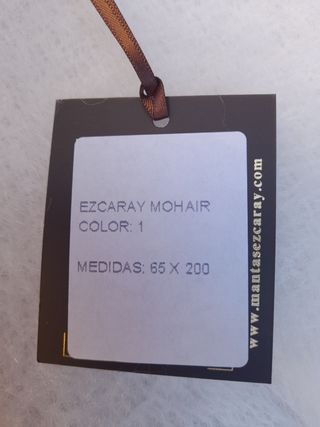 ESTOLA MOHAIR EZCARAY NUEVA. NAVIDAD