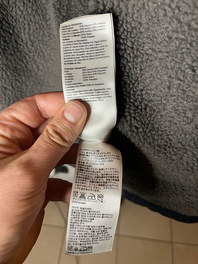 Giaccone uomo “Timberland” tg. M