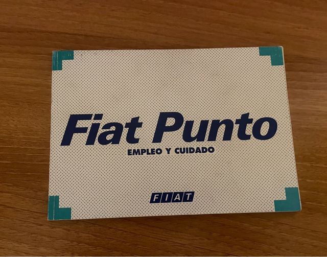 Libro usuario FIAT PUNTO 1 generacion