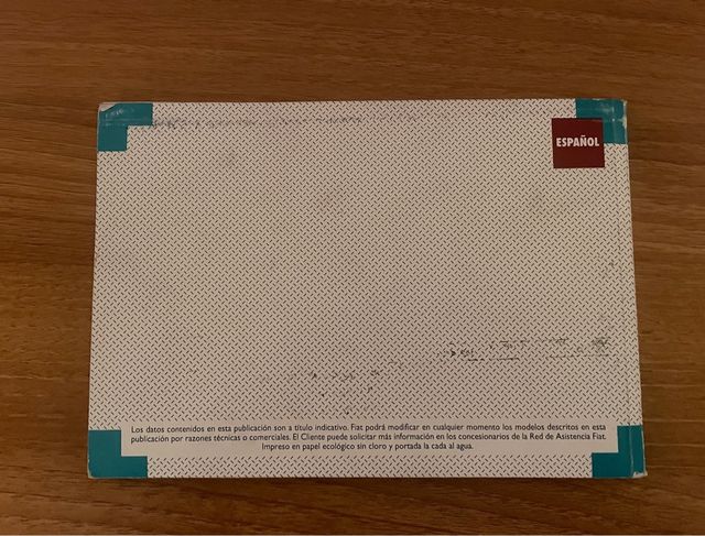 Libro usuario FIAT PUNTO 1 generacion