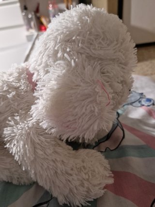 Peluche perro blanco