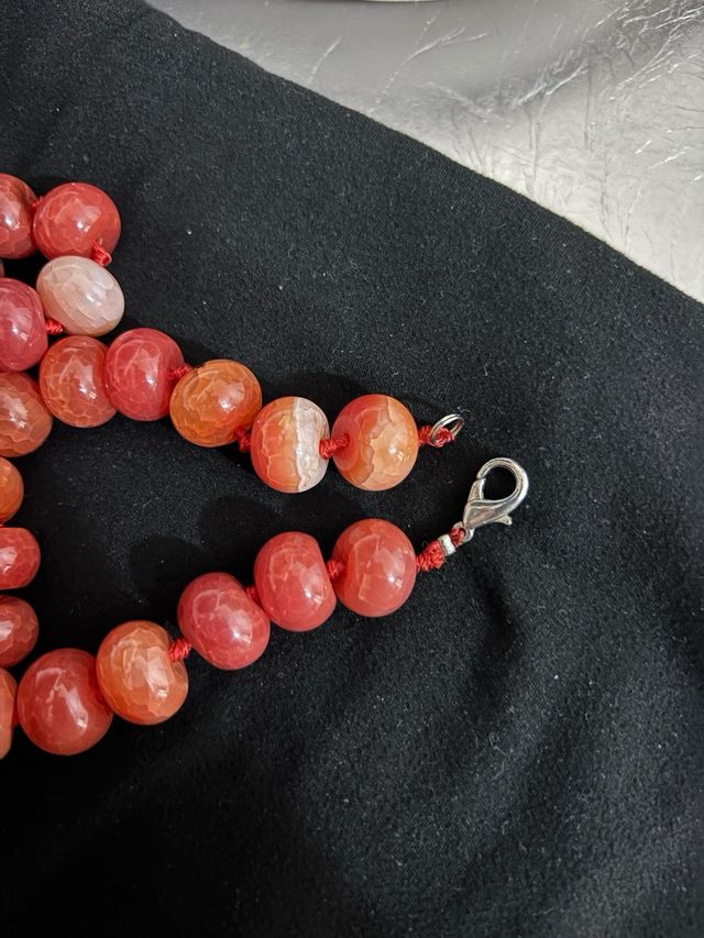 Collana anni’70 in pietre corniola