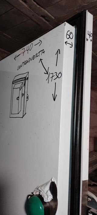 Puerta+marco panel cámara  de congelado