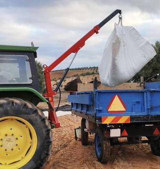 pluma grúa mini tractor