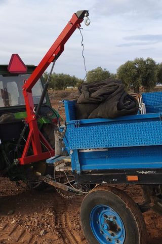pluma grúa mini tractor