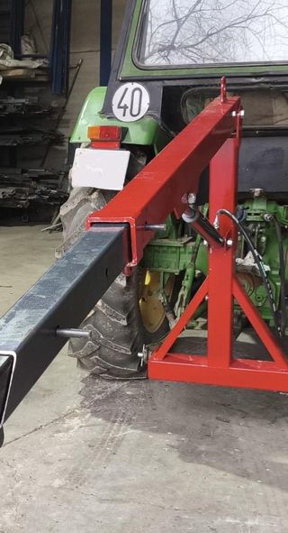 pluma grúa mini tractor