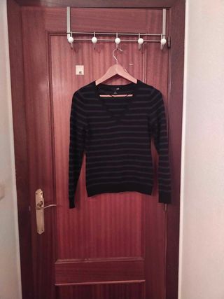 Jersey de pico y Rayas de H&M