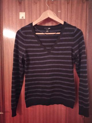 Jersey de pico y Rayas de H&M