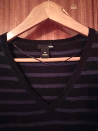 Jersey de pico y Rayas de H&M