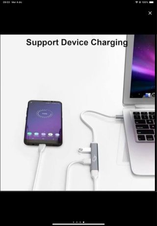 Mini adattatore 4 porte per computer