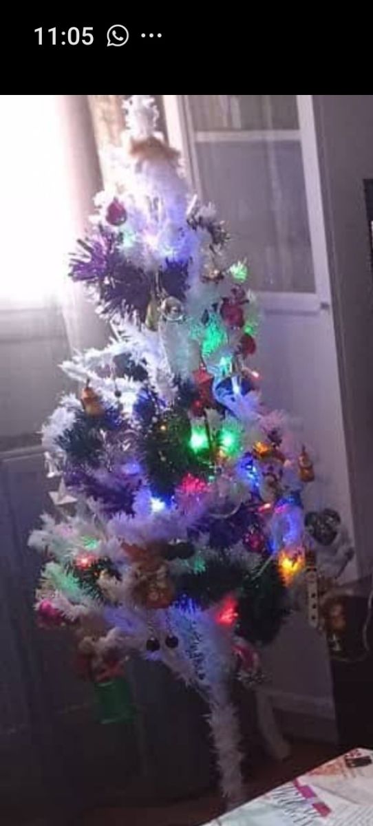 Arbol blanco navidad 150