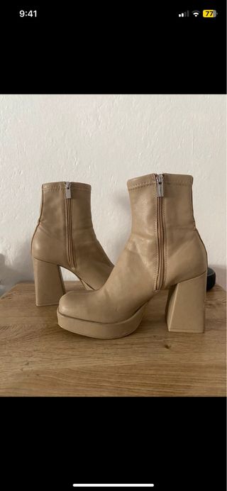 Botines beige