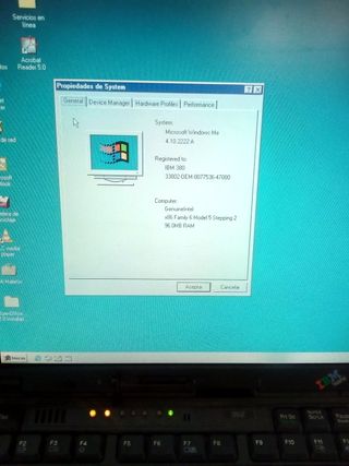 IBM thinkpad 380x +JUEGOS