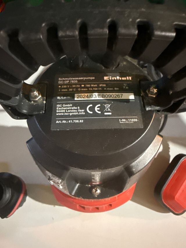 Einhell GC-DP 7835 Bomba de agua sucia