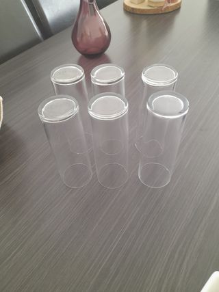 Pack de 6 vasos de tubo