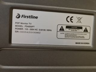 Television de plasma antigua firstline tv