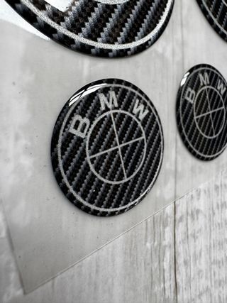 EMBLEMAS BMW FIBRA CARENADO DEPOSITO MOTO LOGO