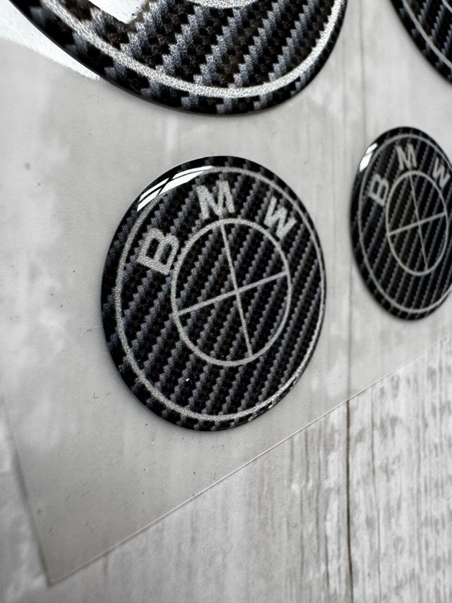 EMBLEMAS BMW FIBRA CARENADO DEPOSITO MOTO LOGO