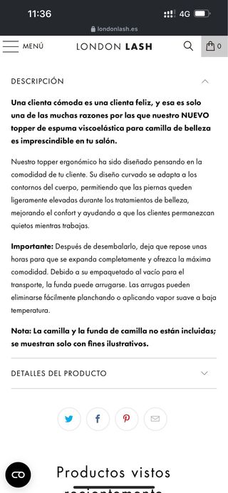 Colchon para camilla beige