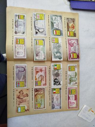 Álbum CROMOS BILLETES DEL MUNDO