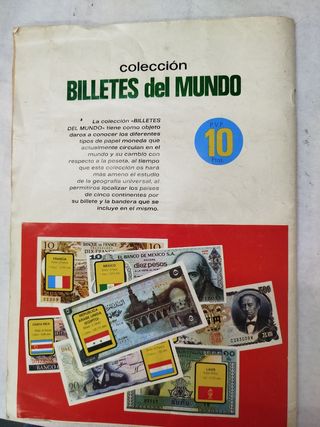 Álbum CROMOS BILLETES DEL MUNDO