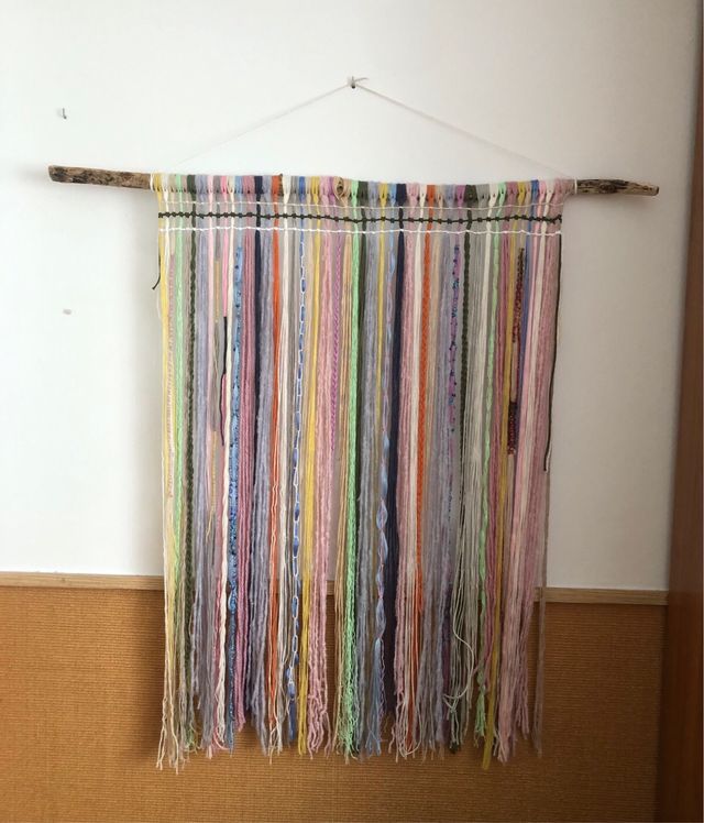 Tapiz macrame multicolor