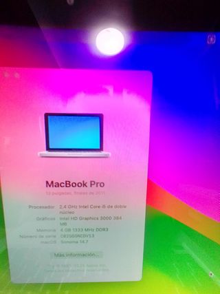 MACBOOK PRO 2011 13,3'' SONOMA SSD OFFICE