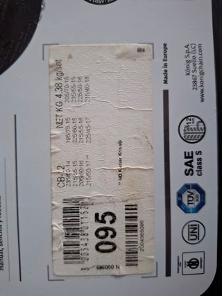 Cadenas nieve Konig CB-12 095