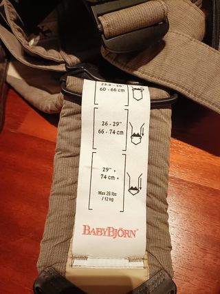 Mochila portabebe BabyBjorn Mini algodon