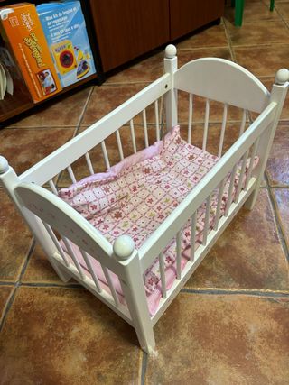 Cunita madera juguete