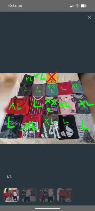 Lote 18 camisetas