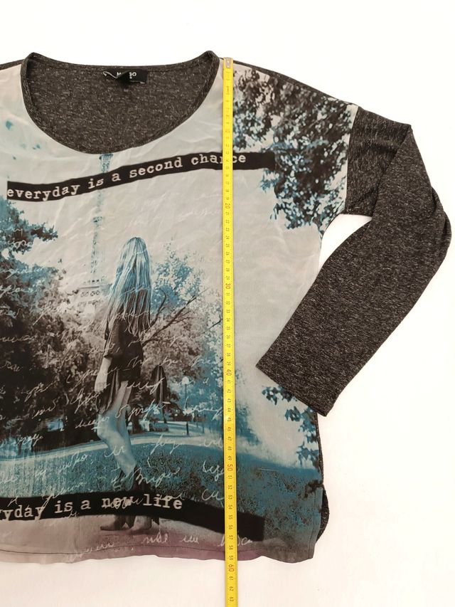 Maglia Donna Mango top semitrasparente S - M