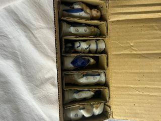 set 7 figuras Budas cerámica