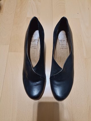 Zapatos tacón piel/ante Wonders