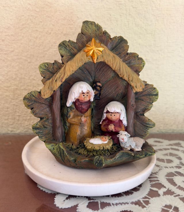 Nacimiento de belén pequeño, de 15x15cm