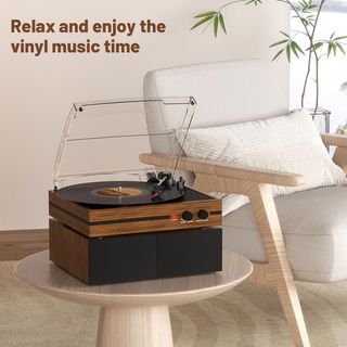 Tocadiscos Bluetooth grabación Vinilo Vintage NEW