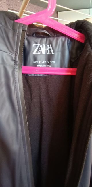 Parka Zara 11-12 años azul marino 