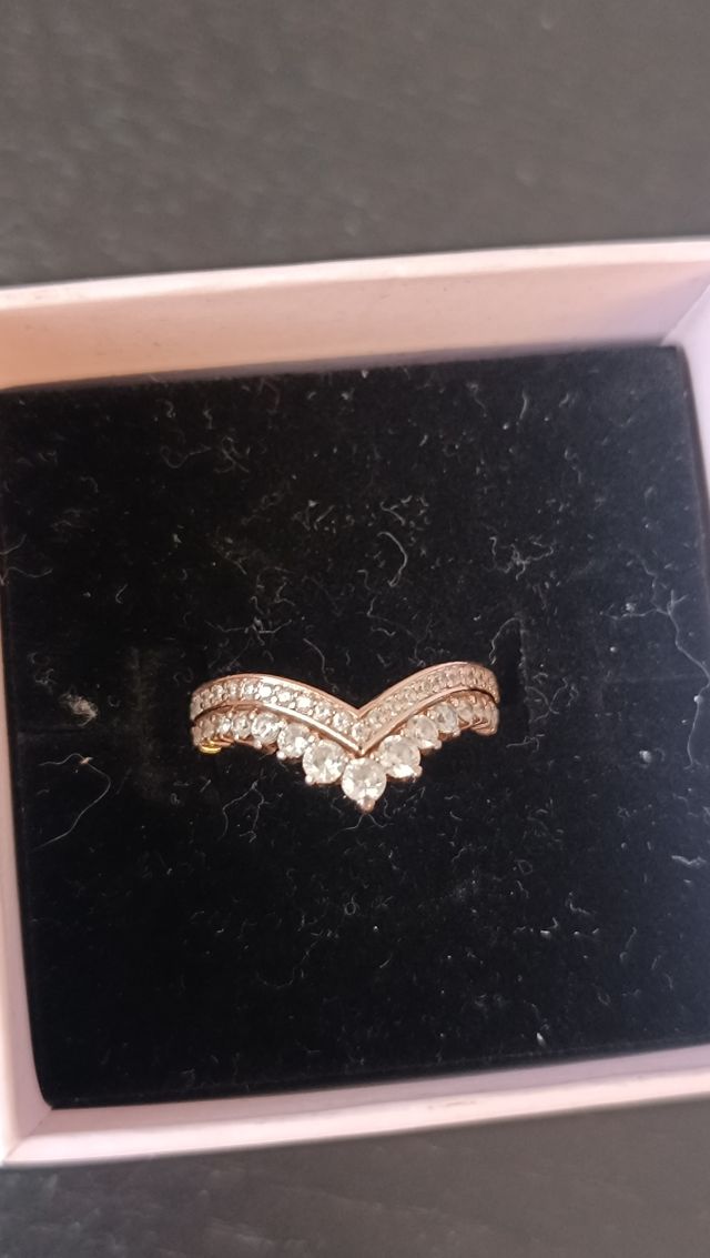 Anillo Pandora oro rosa