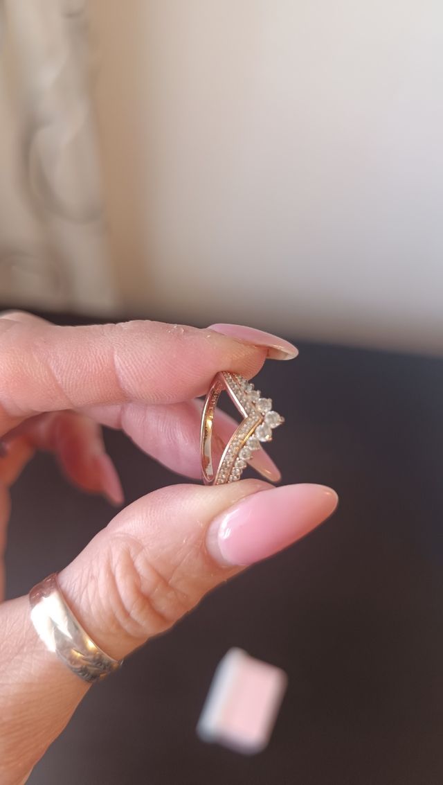 Anillo Pandora oro rosa