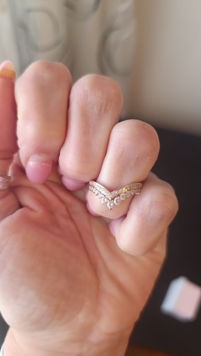 Anillo Pandora oro rosa