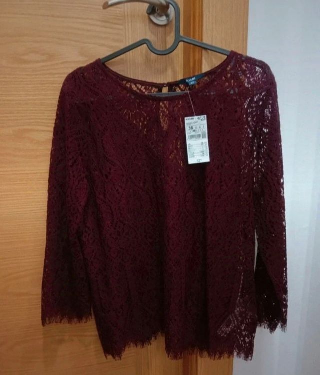 Camisa color granate de Kiabi. Sin usar!