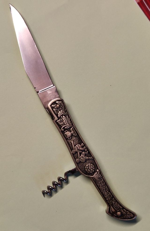 Laguiole World Cup Football lama acciaio cavatappi